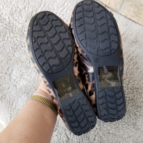 MARK by AVON Black Leopard Pattern Ballet Flats (Womens 8) - Picture 10 of 10